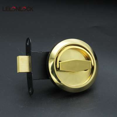 Factory customized recessed invisible Concealed Stainless steel 304 ring pull door lock.