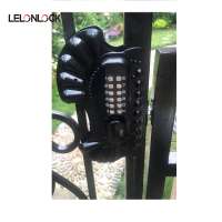 High security digital black code door lock