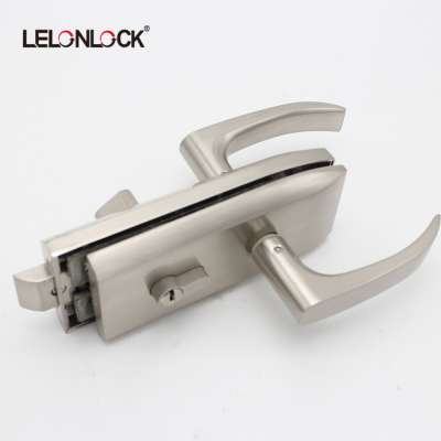 Hot sale Stainless steel 304 glass door lock and lever handle