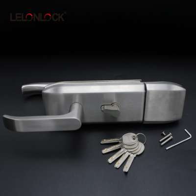 Durable stainless steel 304 swing glass door lock