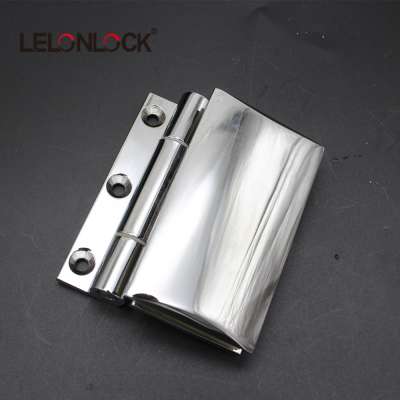 Short backup wall to glass  frameless shower door hinge