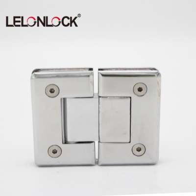 High anti-rusty 180 degree beveled brass shower door hinge