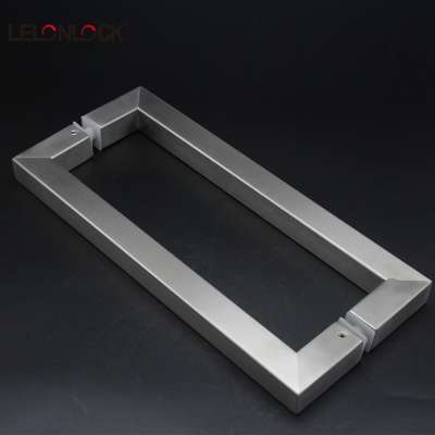 Stainless steel material square shape glass door pull handle