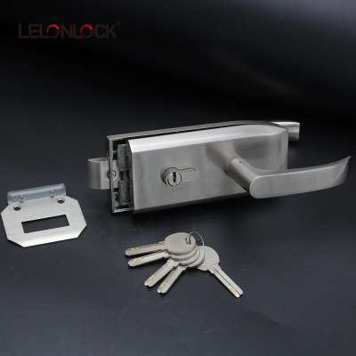 Zinc alloy glass door lock with Knob Set for exterior door lock