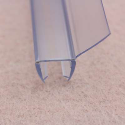 135 degree PVC Shower screen sealing strip with 5mm soft lip for best water splashing out