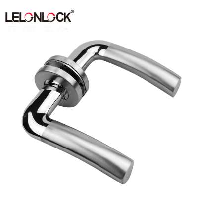 Washroom/wood door lever handle stainless steel lever handle