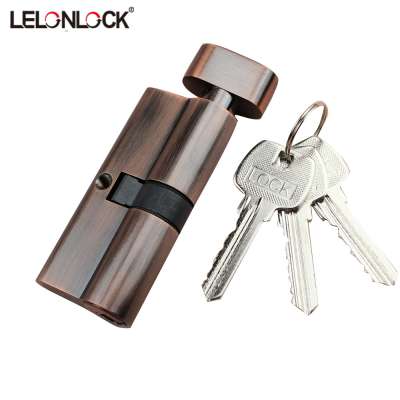 Single side opening with knob type 70mm brass lock body promotion for sell