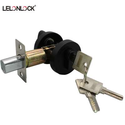 High Security matt black Entrance deadbolt door lock with beautiful design