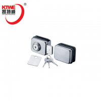 Factory swing glass door lock with handle