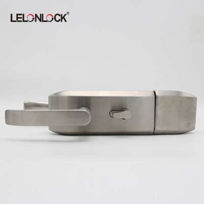 Made in China double door frameless door glass door lock with high quality